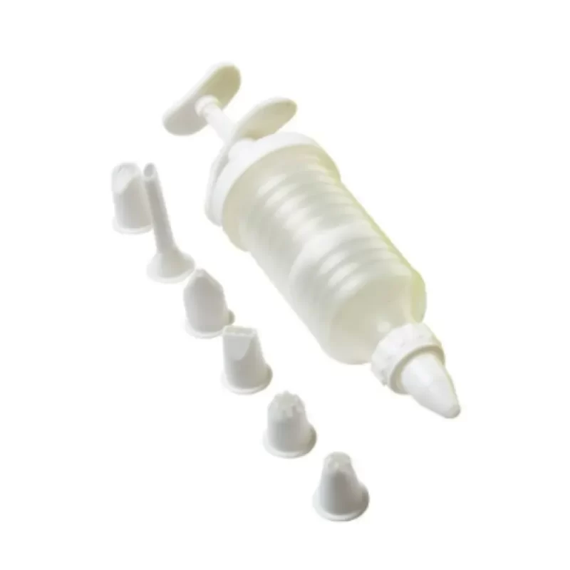 Kit Decorador De Bolo Com Aplicador E Bicos 9 Peças