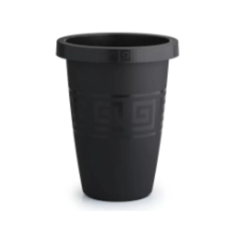 Vaso Grego Redondo 21 Litros – Preto
